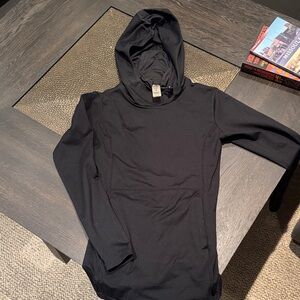 Mono B Charcoal Hooded Top